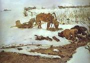 Valentin Serov Rinsing Linen. On the River. Study oil on canvas